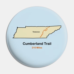 Route Map of the Cumberland Trail in Tennessee Pin