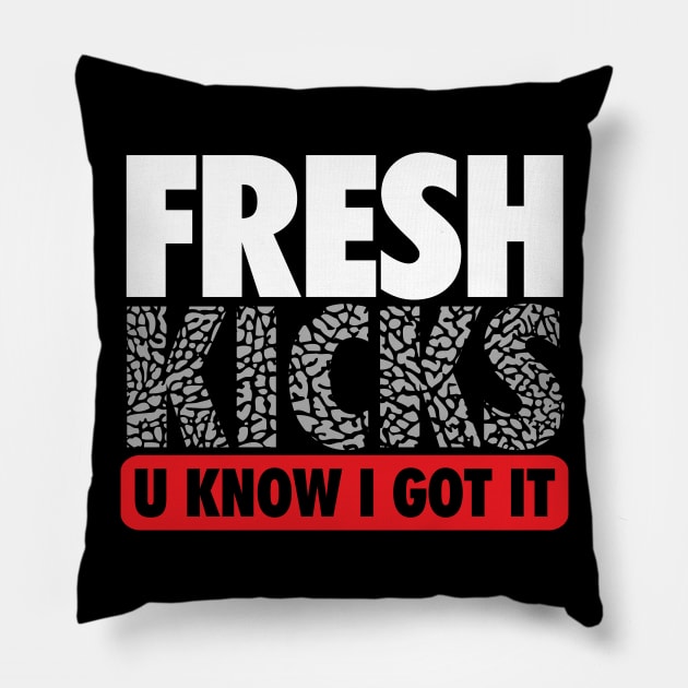 Fresh Kicks U know I Got It Pillow by Tee4daily