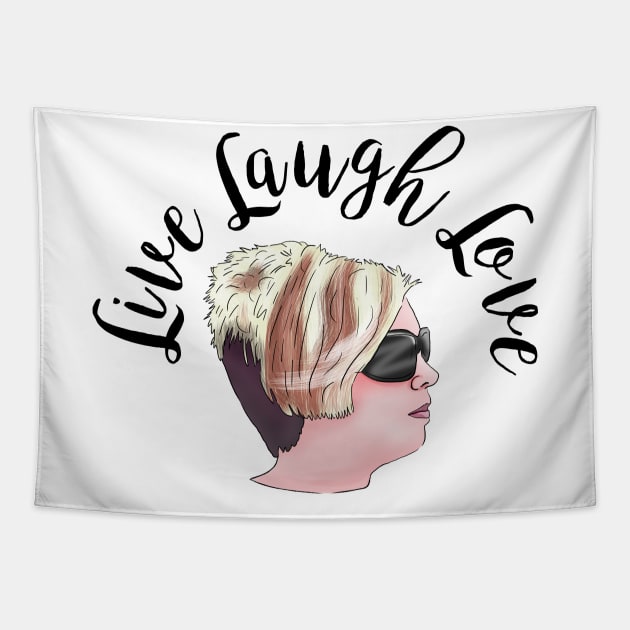 Karen Live Laugh Love Memes - Speak to The Manager Haircut Tapestry by Barnyardy