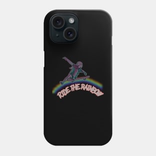 Ride the rainbow, skater girl Phone Case