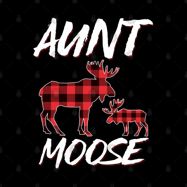 Red Plaid Aunt Moose Matching Family Pajama Christmas Gift by intelus