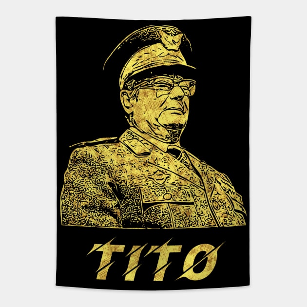 ★Josip Broz Tito ★ the President of Yugoslavia SFRJ Tapestry by Naumovski