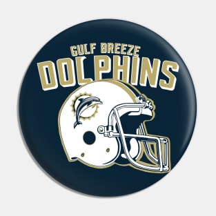 Gulf Breeze Dolphins football Pin