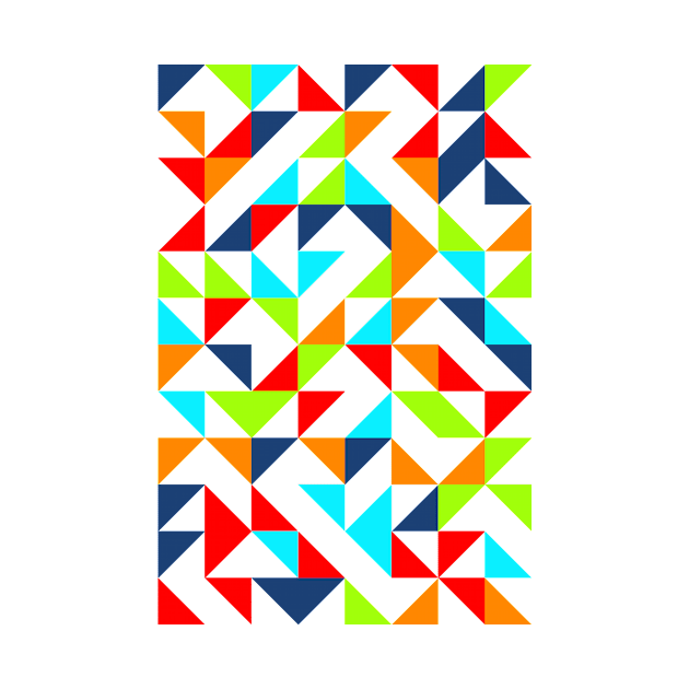 Aesthetic Geometric Pattern - Triangle #7 by Trendy-Now