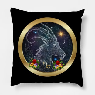 Capricorn Zodiac Pillow