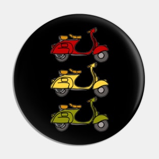 3 scooters Pin