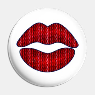 Red Lips Pin