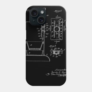 Draft Attachment for Stoves Vintage Patent Drawing Phone Case