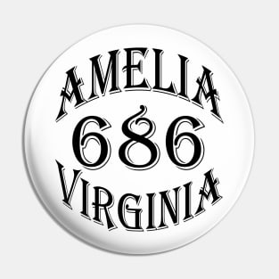 686 AMELIA VA (BLACK) Pin