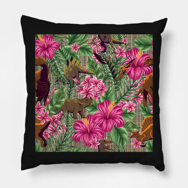 Tropical Extinction Pillow by implexity