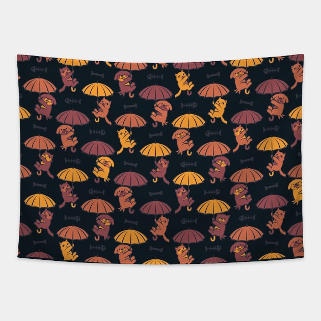 It's raining cats and dogs Tapestry by Tobe_Fonseca