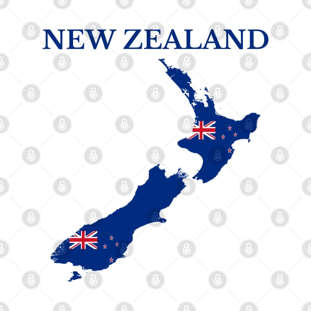 New Zealand Flag Map by maro_00