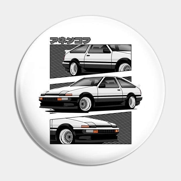 Toyota AE86 Hachiroku Pin by Rebellion Store