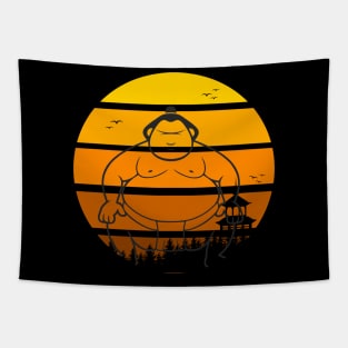 Sumo Wrestler Tapestry