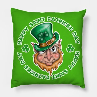 Saint Patrick's Day Leprechaun Pillow