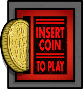 Arcade Coin Slot - Pinball Game Coin-Op Magnet