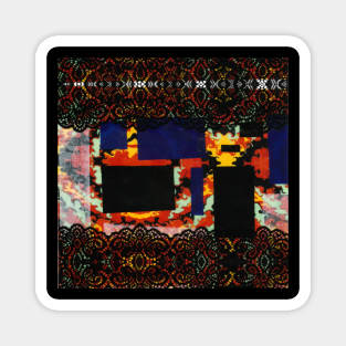 The Mixed Media Lace Up Magnet