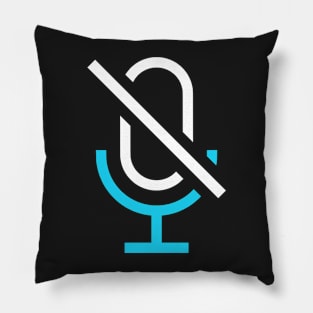 Mute Icon Pillow