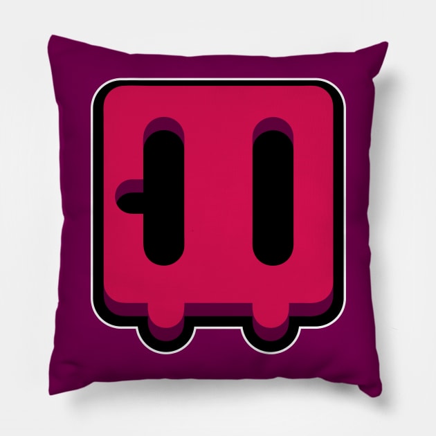 Shocker Buddy Red Pillow by RebelTaxi