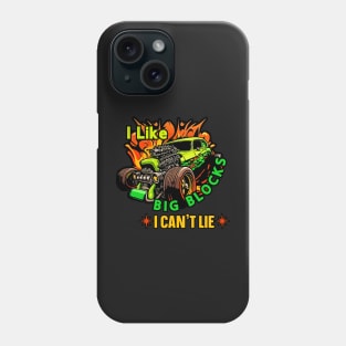 vintage girls just wanna have funding for scientific research ,Hot Rod, I Like Big Blocks Phone Case