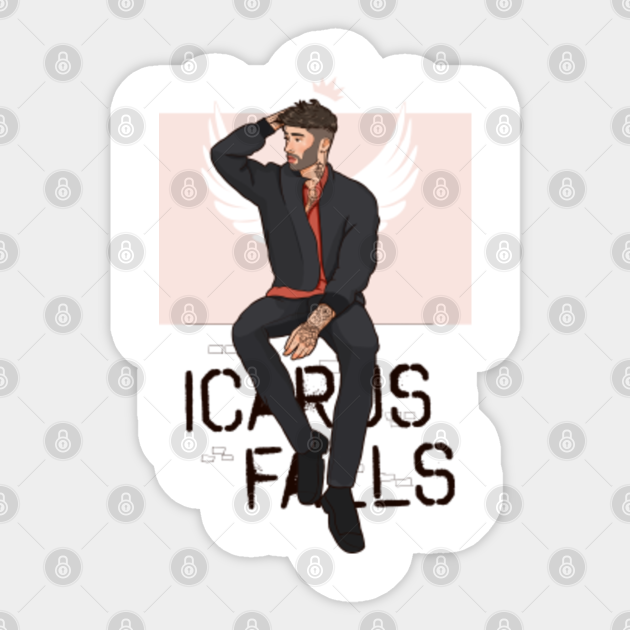 Icarus Falls Zayn Malik Sticker Teepublic Haciendo que la espera fuera mas amena, el pasado viernes publico un nuevo adelanto del album, vibez, coescrito por zayn. icarus falls