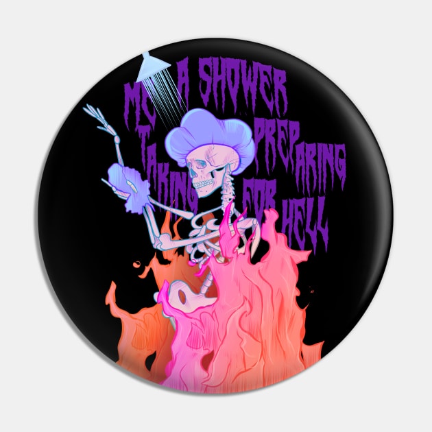 rad skeleton taking hot showers preparing for hell (cyberpunk trippy retro) Pin by acatalepsys 