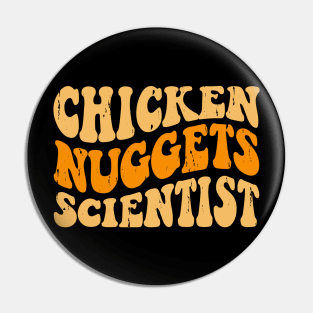 Chicken Nuggets Scientist T Shirt For Women Men T-Shirt Pin