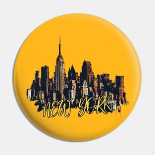 New york city skyline Pin