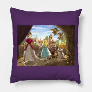 The Palace Balcony Pillow