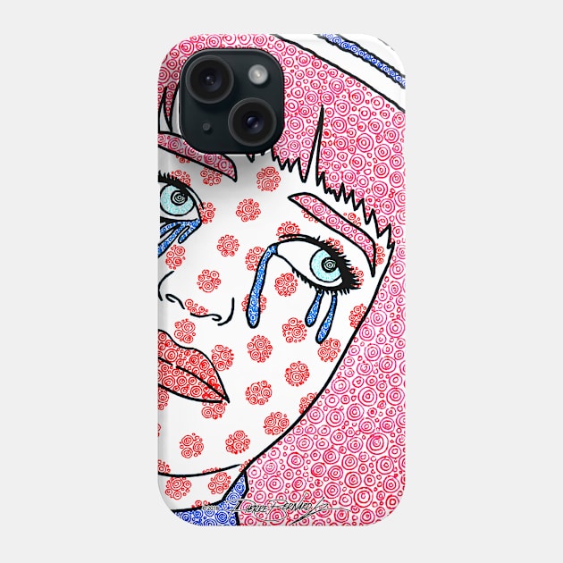 Crying Mather Circle Design Phone Case by pbdotman