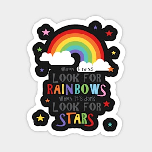 Look for rainbows Magnet