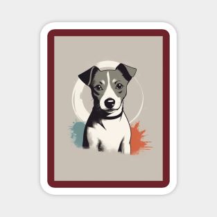 Jack Russel Dog 4 - Japanese Old Vintage Magnet