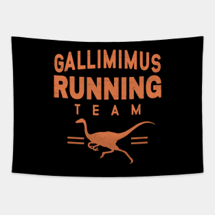 Gallimimus Running Team Tapestry