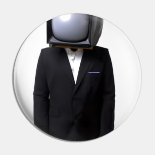 Suit Tube TV Man Pin