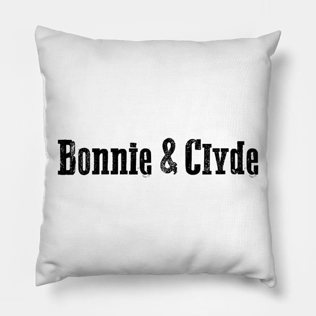 Bonnie and Clyde Pillow by eyesblau