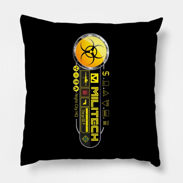 Militech International Armaments V1 Pillow by Cyber Club Tees