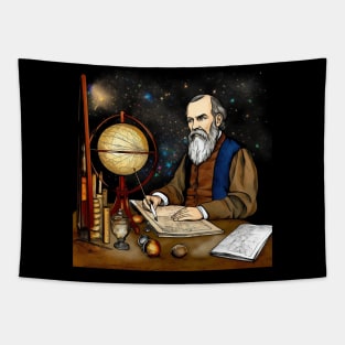 Galileo Galilei drawing Tapestry