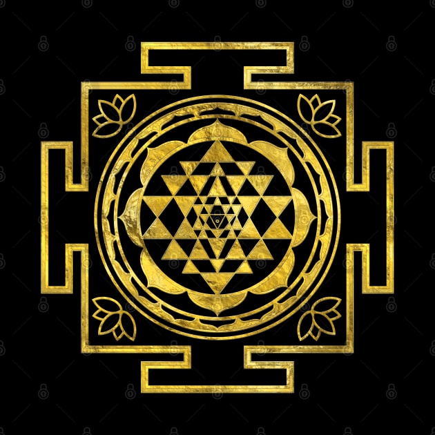 Golden Sri Yantra  / Sri Chakra by Nartissima