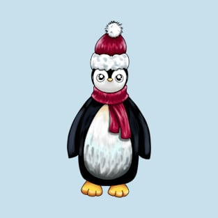 Santa Hat Penguin T-Shirt