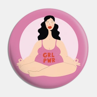 Girl Power Pink Pin