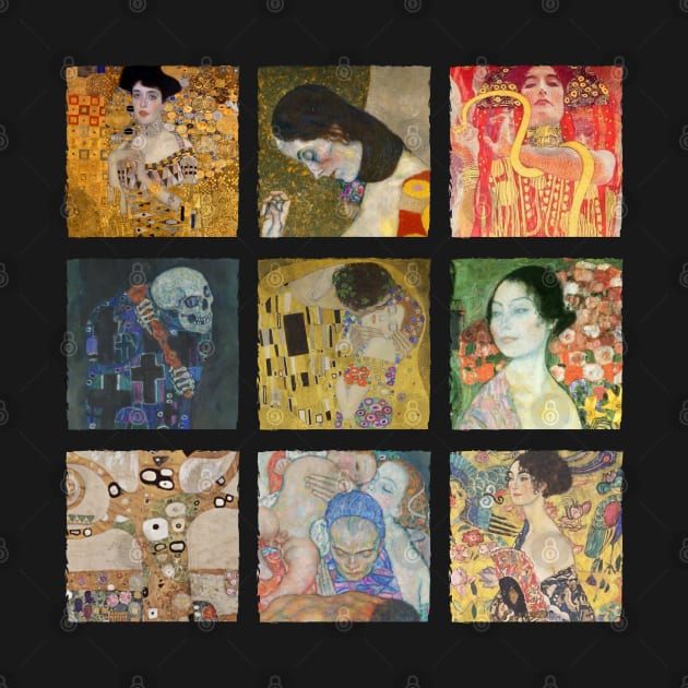 Gustav Klimt Collage by Merch Sloth