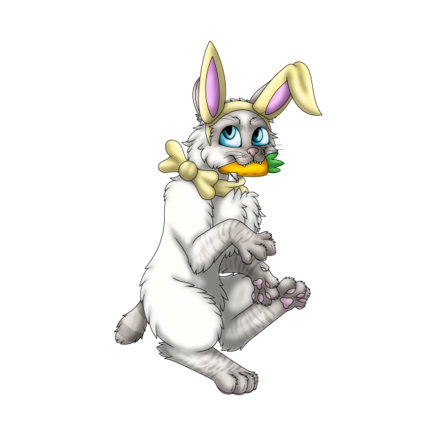 Bobtail BunnyCat: Fawn Lynx Point (Yellow) by spyroid101