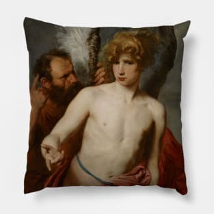 Daedalus and Icarus by Anthony van Dyck Pillow