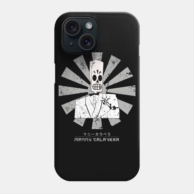 Manny Retro Japanese Grim Fandango Phone Case by Nova5