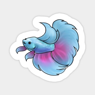 Fish - Betta Fish - Turquoise Magnet