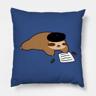 Beatnik Sloth Pillow