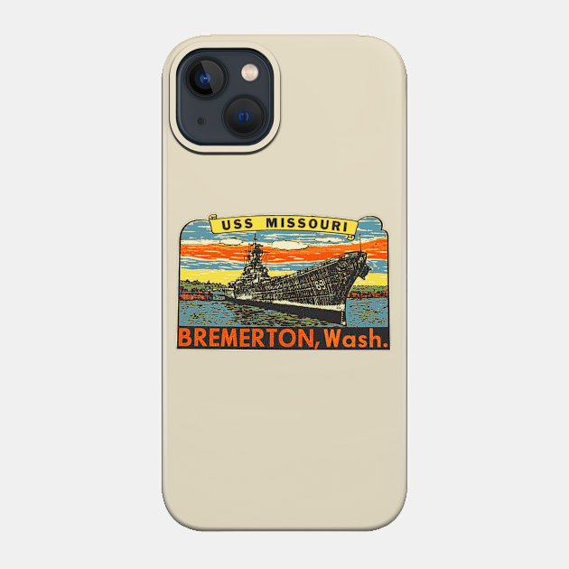 USS Missouri - Battleship - Phone Case