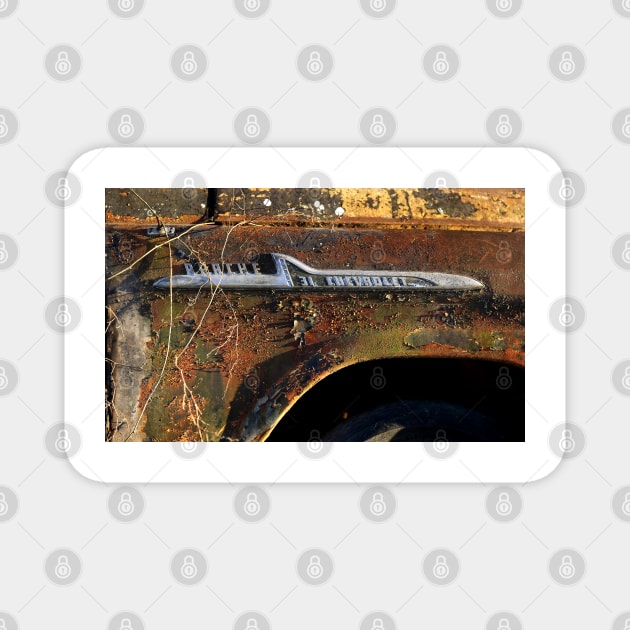 1958 Chevy Apache detail Magnet by mal_photography