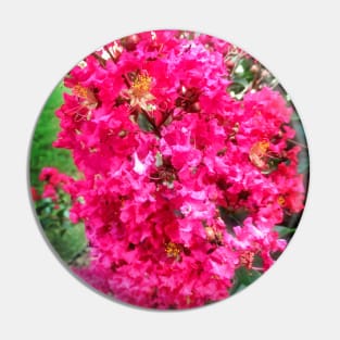 Bright Pink Flowers Pin