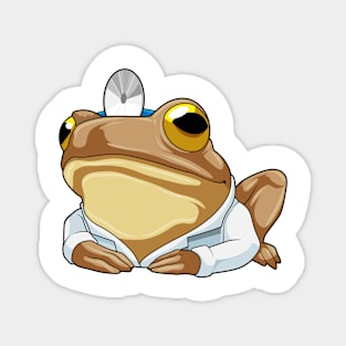 Frog as Doctor with Doctor's coat Magnet